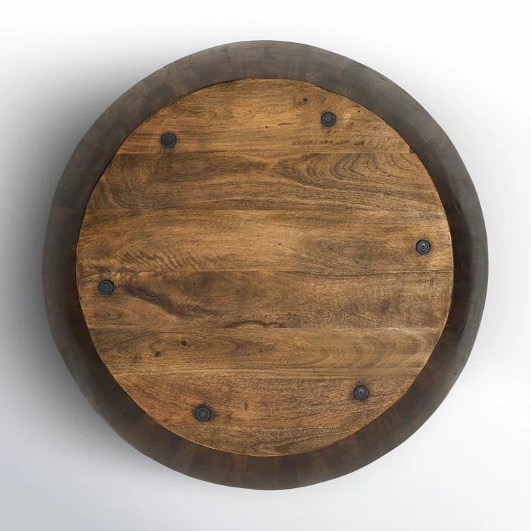 Vivenne Mango Wood Drum Coffee Table