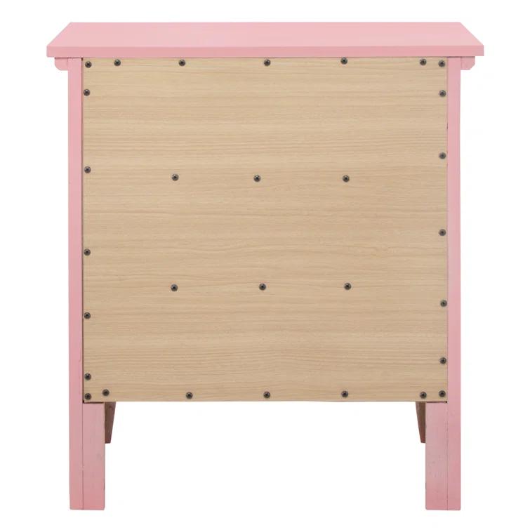 Hammond 3 - Drawer Nightstand Bed Side Table Wood Nightstand Small Bedside Table And Dresser