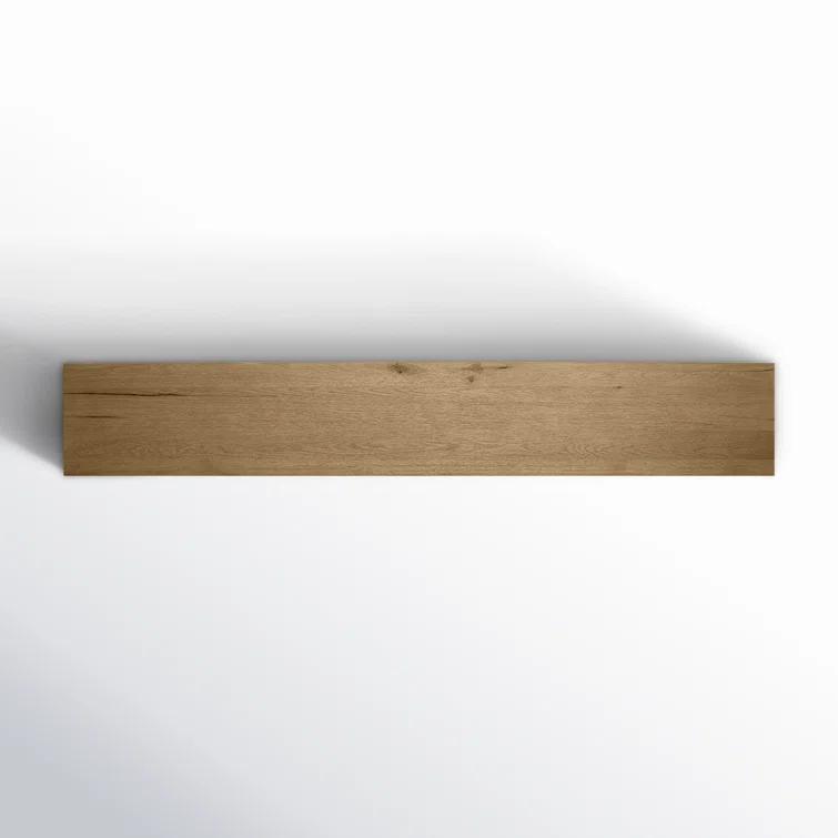 Worn Oak Veneer 94" Console Table with Storage