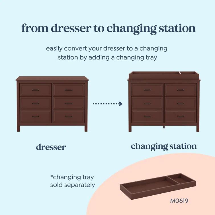 Charlie 6-Drawer Double Dresser