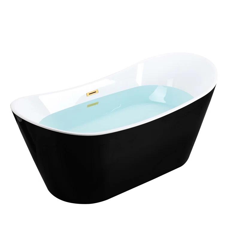 67'' x 31.5'' Freestanding Soaking Acrylic Bathtub