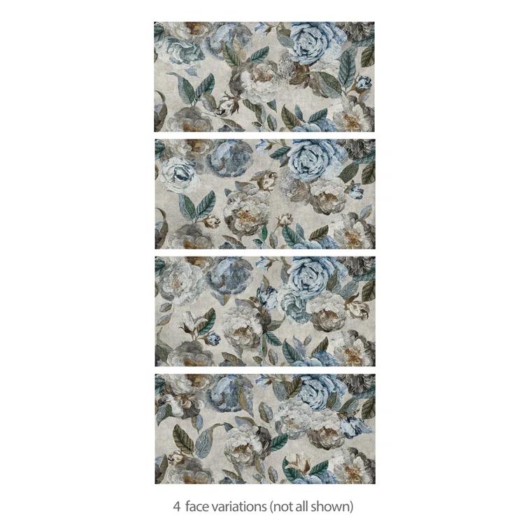 Merola Tile Parete Fiori 24" x 47" Porcelain Natural / Floral Wall & Floor Tile