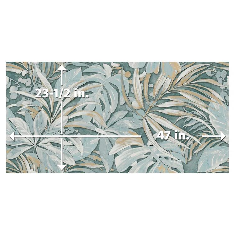 Parete Tropici 24" x 47" Porcelain Natural / Floral Wall & Floor Tile