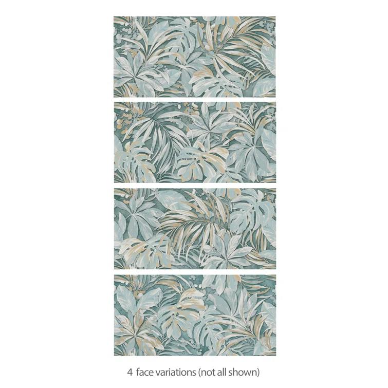 Parete Tropici 24" x 47" Porcelain Natural / Floral Wall & Floor Tile