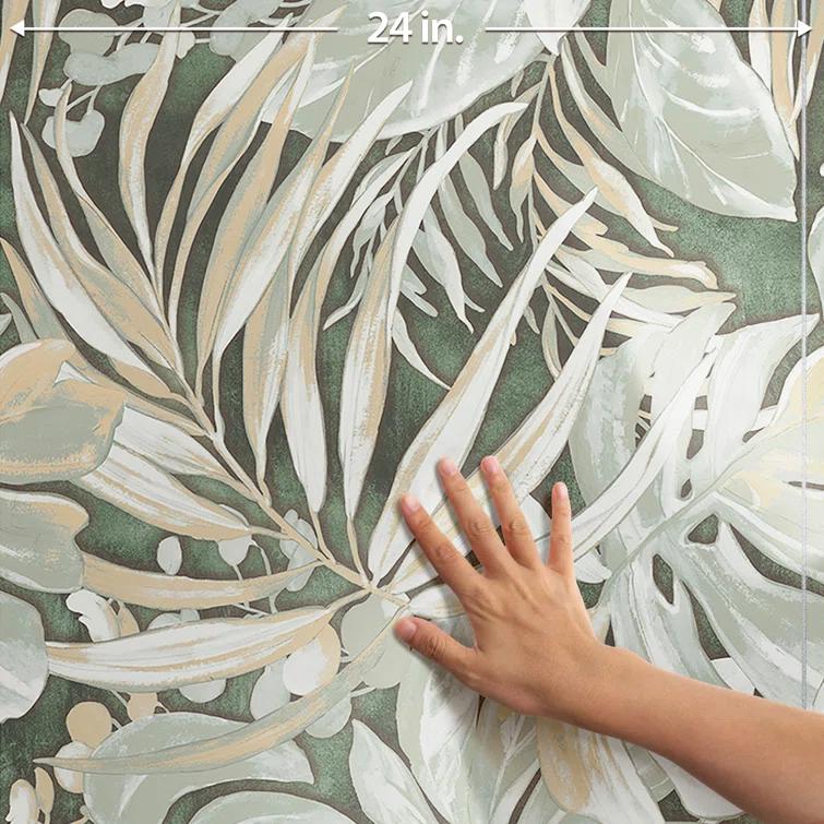 Parete Tropici 24" x 47" Porcelain Natural / Floral Wall & Floor Tile