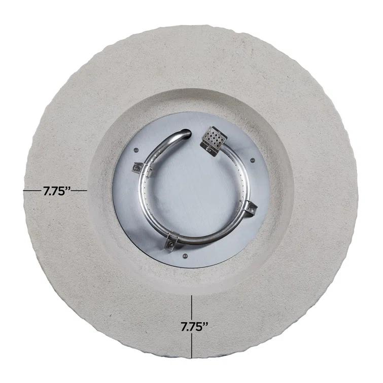 Real Flame Scottsdale 40" Round Stone Propane Fire Pit Table By Real Flame