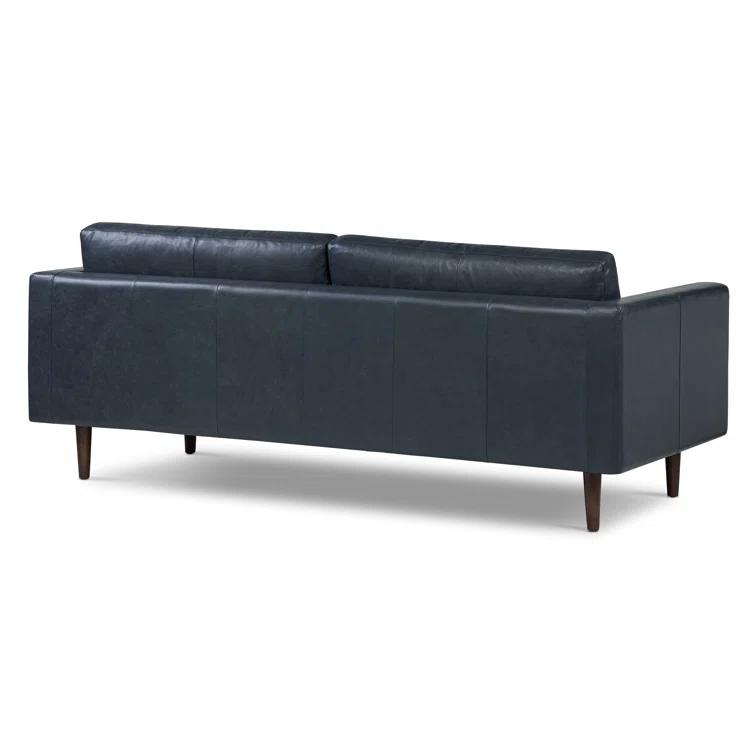 Napa 88.5'' Full-Grain Genuine Italian Leather Sofa