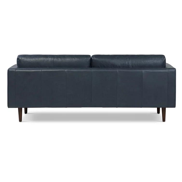 Napa 88.5'' Full-Grain Genuine Italian Leather Sofa