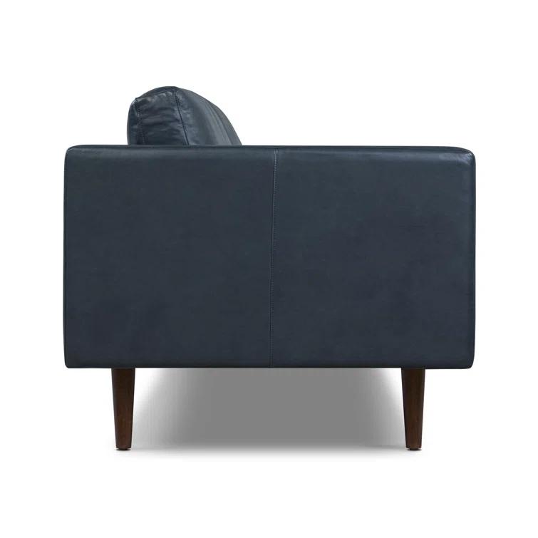 Napa 88.5'' Full-Grain Genuine Italian Leather Sofa