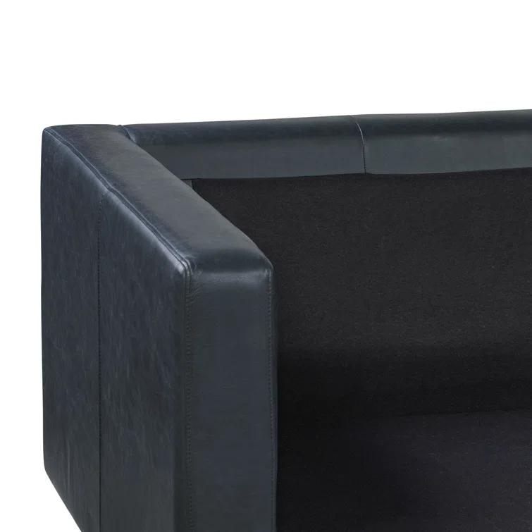 Napa 88.5'' Full-Grain Genuine Italian Leather Sofa