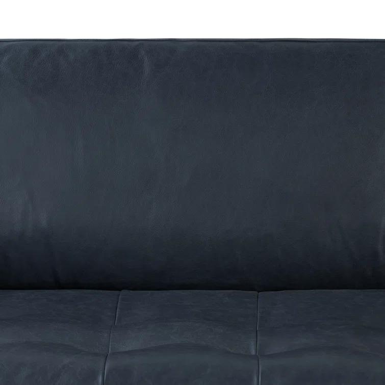 Napa 88.5'' Full-Grain Genuine Italian Leather Sofa