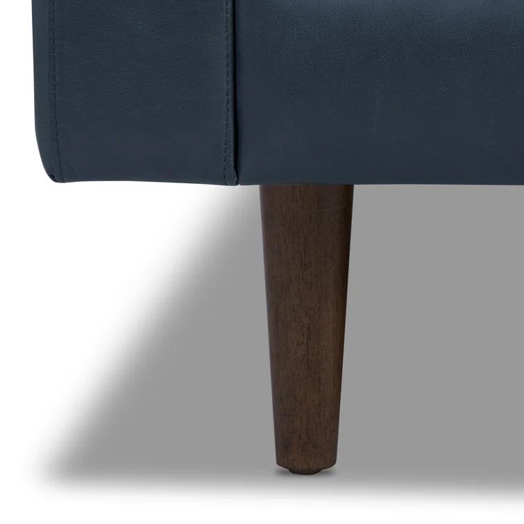 Napa 88.5'' Full-Grain Genuine Italian Leather Sofa