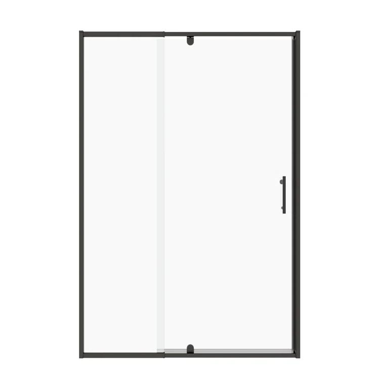 38-42" W x 71" H Flush Glass Shower Door Reversible Installation