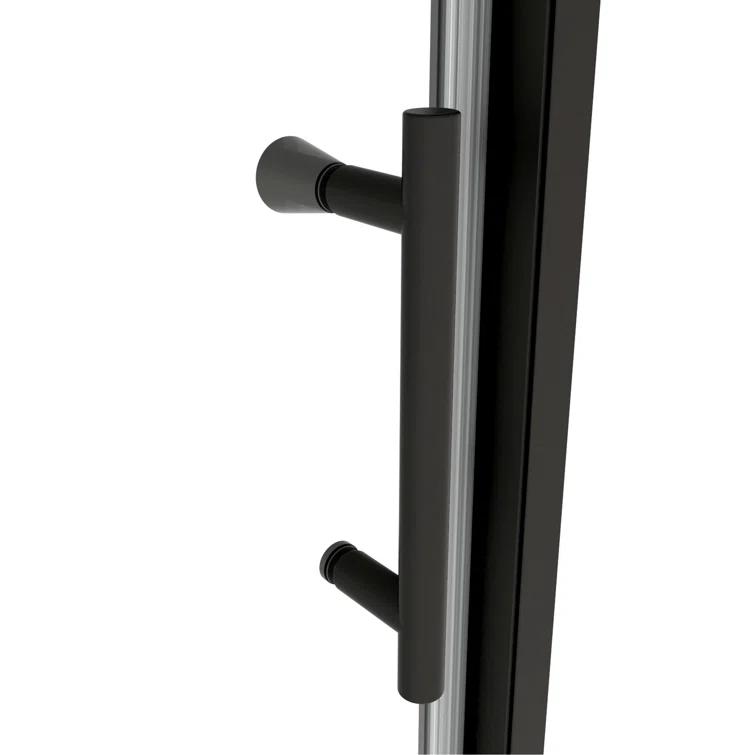 38-42" W x 71" H Flush Glass Shower Door Reversible Installation