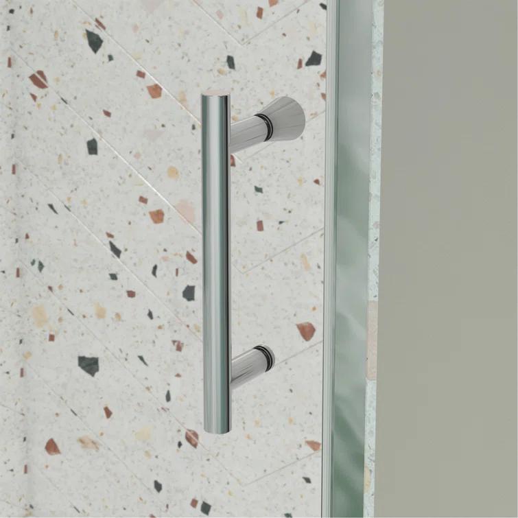 RAY'S RUGS & FLOORING LLC 12RRFR142461LTS 38-42" W x 71" H Pivot Frame Sliding Shower Door with 6mm Tempered Glass