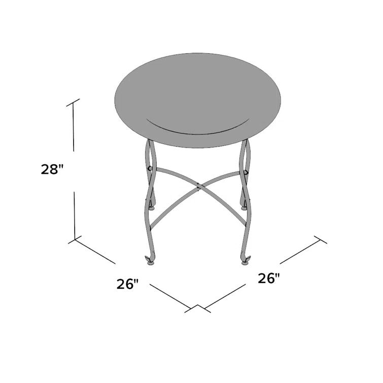 Butler Specialty Metalworks Moroccan Round Tray Table In Silver