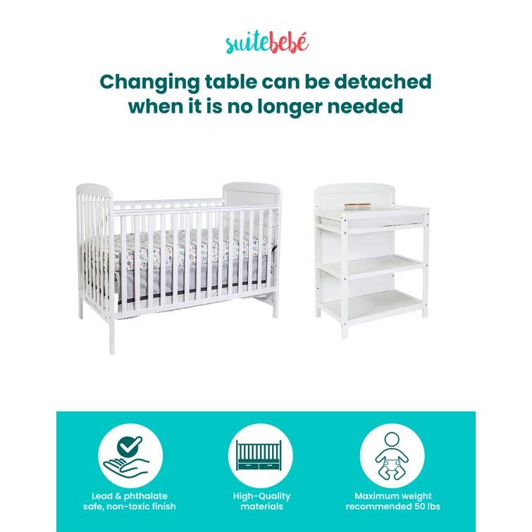 Ramsey 3-in-1 Convertible Crib and Changer Combo