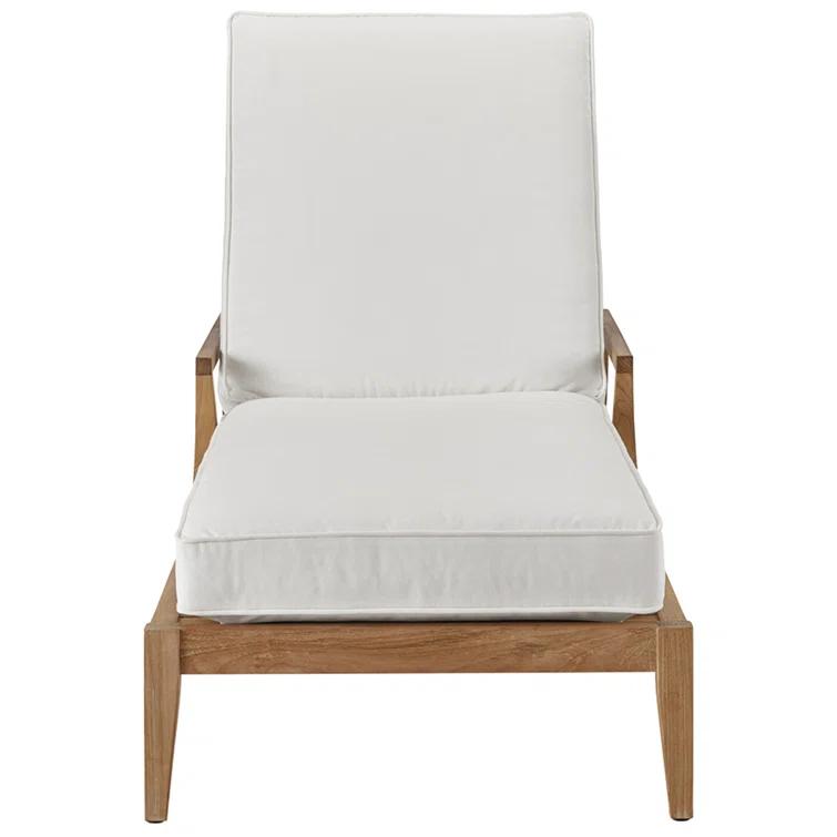 Coastal Living™ by Universal Furniture Chesapeake Outdoor Teak Wood Chaise Lounge , Cushion Included