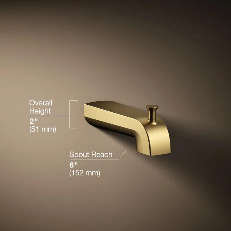Pitch Wall-Mount Diverter Bath Spout