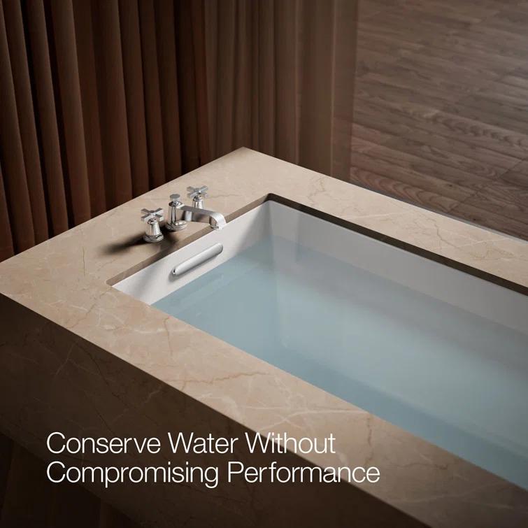 Pinstripe® Pure Deck-Mount Bath Faucet Trim for High-Flow Valve with Cross Handles, Valve Not Included