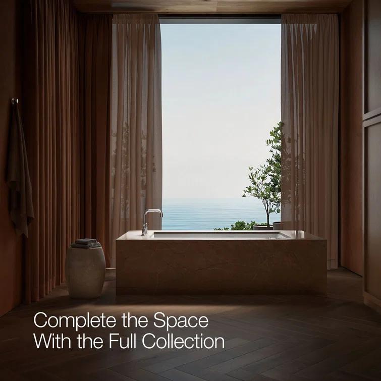 Purist® for Two Deck-Mount Bath Faucet Trim for High-Flow Valve with Lever Handles, Valve Not Included