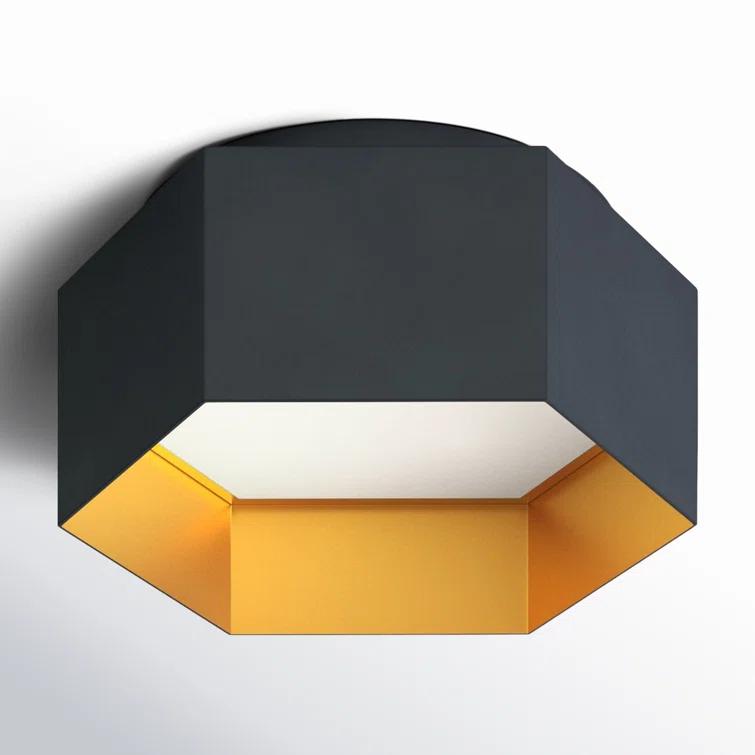 Allo Single Light Metal LED Flush Mount