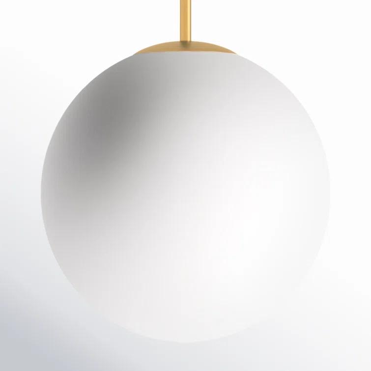 Drake Single Light Glass Steel Dimmable Pendant