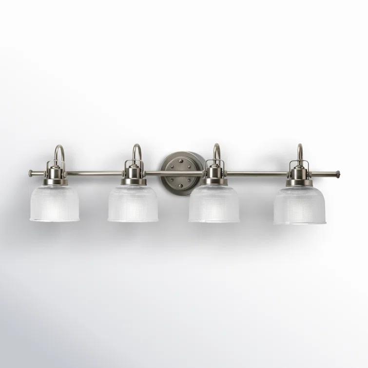 Rosser 4 Light Transparent Dimmable Vanity Light