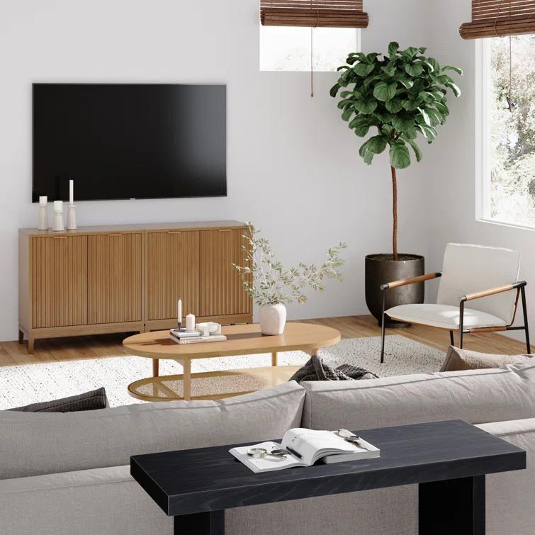 Jasper 2-Pack Solid Wood Accent Cabinet or TV Stand