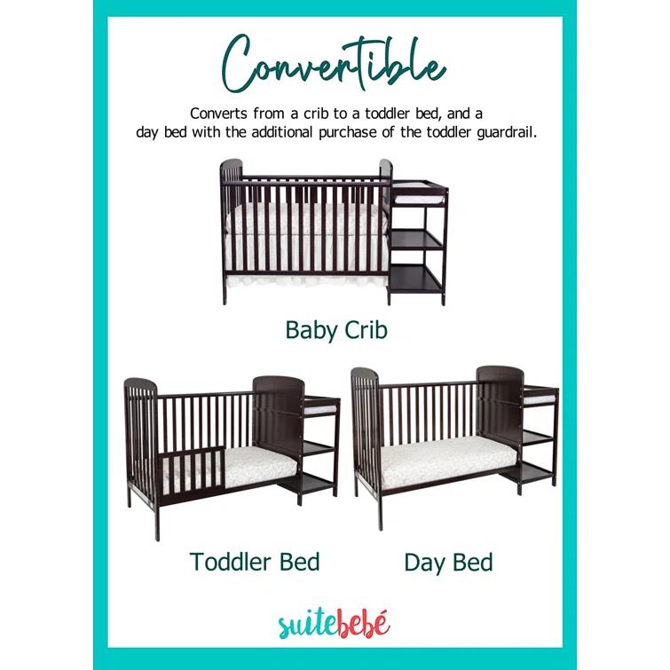 Ramsey 3-in-1 Convertible Crib and Changer Combo