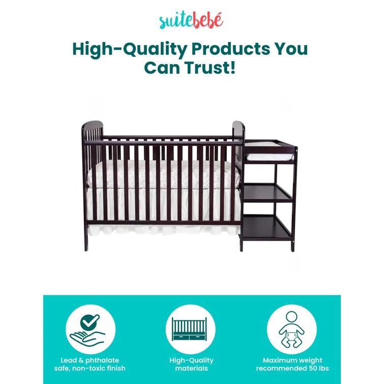 Ramsey 3-in-1 Convertible Crib and Changer Combo