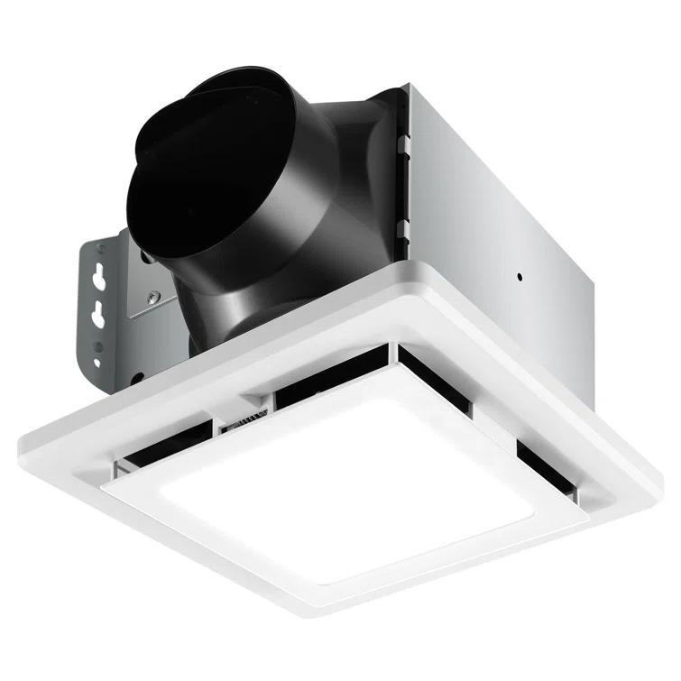 110 Cfm Quiet Bathroom Exhaust Fan With Light, 6500K 800Lm Household Ventilation Fan Light Combo, Energy Saving Ceiling Mount, Multipurpose Bath Extractor Fan, Easy To Install
