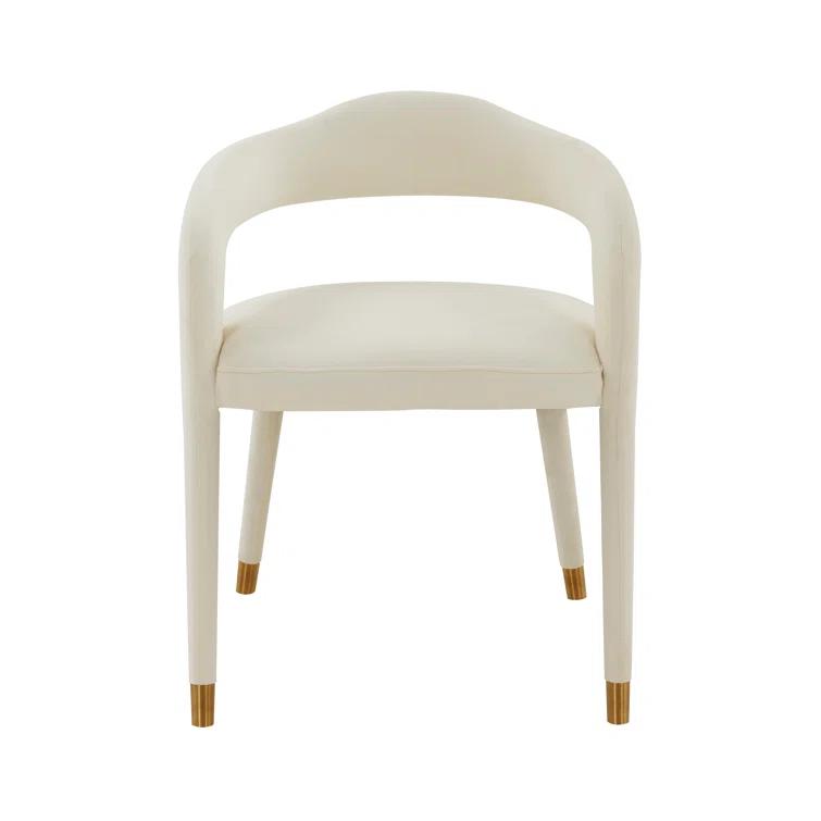 18.8'' H Velvet Upholstered Armchair