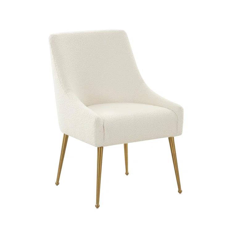 Beatrix 19'' H Velvet Upholstered Metal Parsons Chair