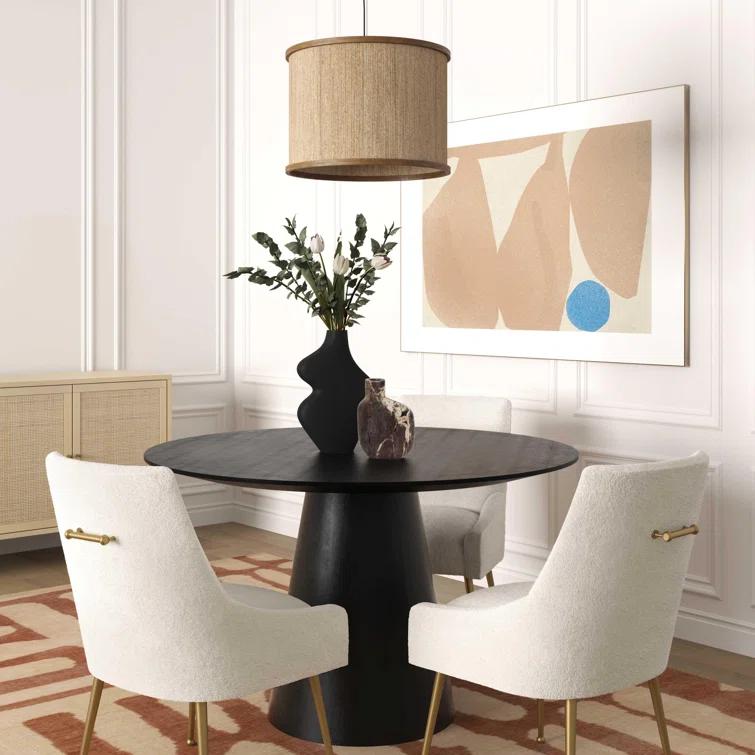 Beatrix 19'' H Velvet Upholstered Metal Parsons Chair