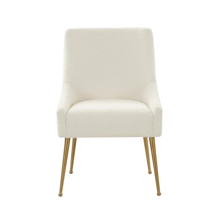 Beatrix 19'' H Velvet Upholstered Metal Parsons Chair