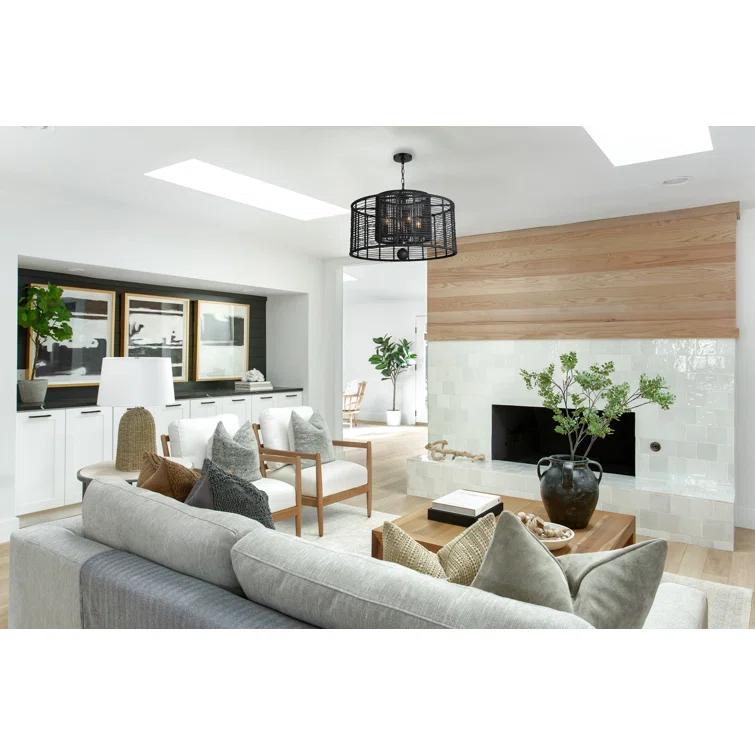 4 Light Chandelier-Matte Black Finish    -Traditional Installation Crystorama Lighting Jay-A5004-Mk