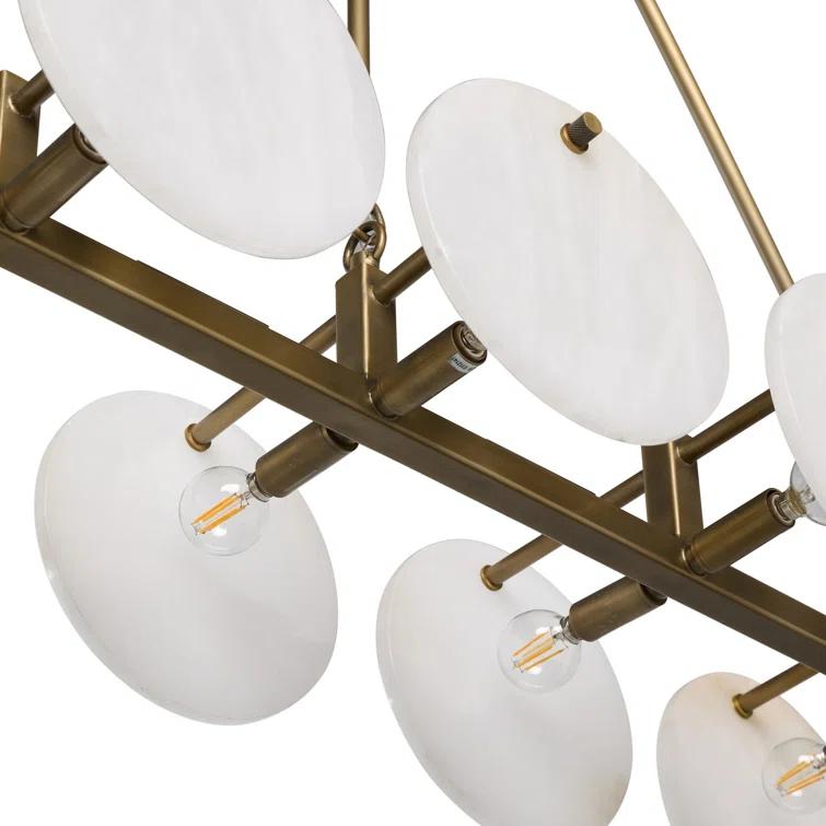 MARCELINE 5 - Light Iron Linear Chandelier