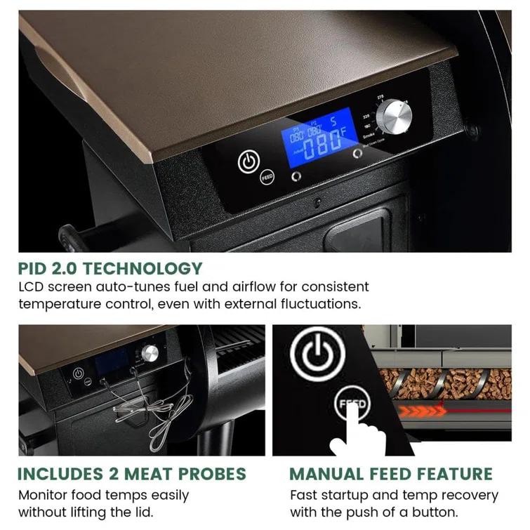 Z GRILLS 697 sq.in Pellet Grill with Temps Controller 2.1 and Latest Functions