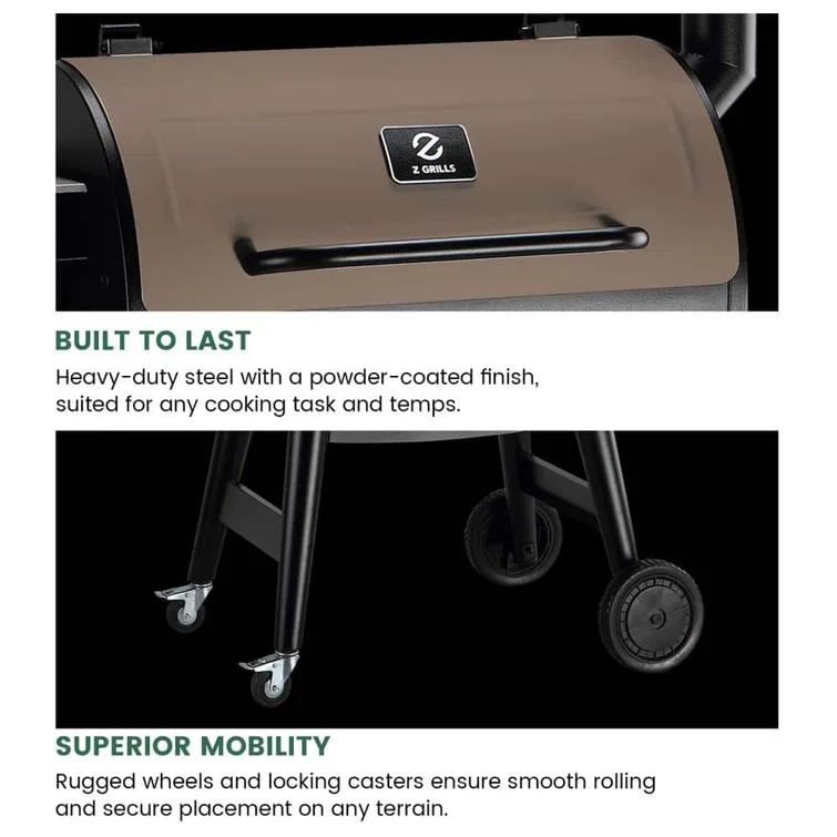 Z GRILLS 697 sq.in Pellet Grill with Temps Controller 2.1 and Latest Functions