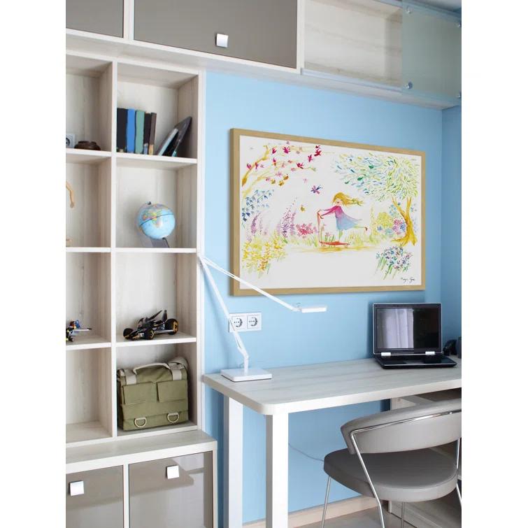 Marmont Hill 'Girl at Park' by Maya Gur Framed Print