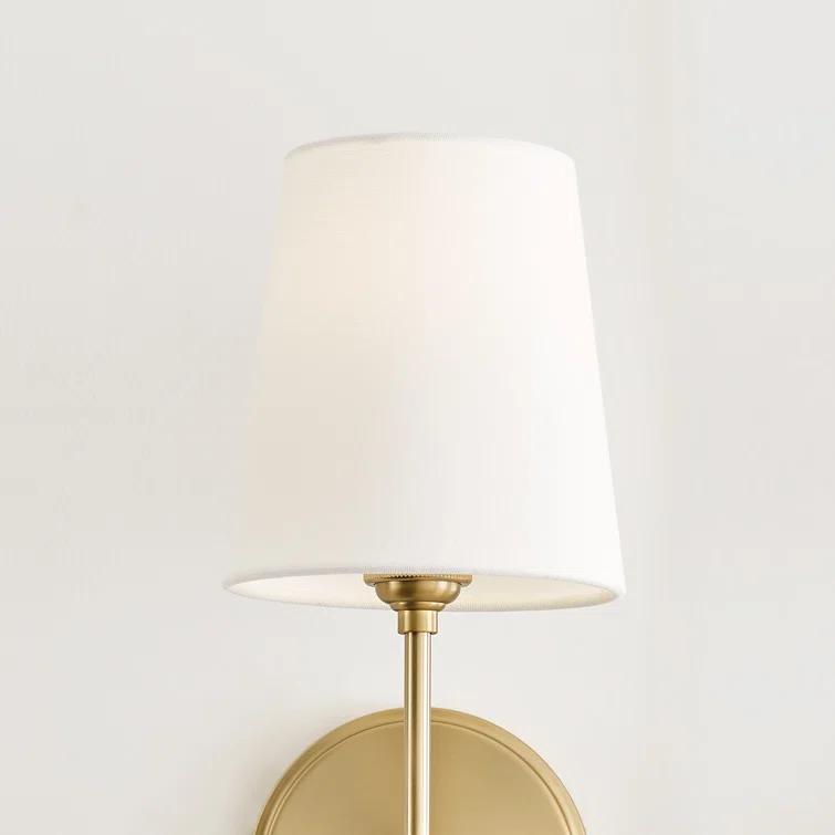 Generation Lighting 1-Light Baker Bath Fixture Wall Lamp Satin Brass 4187201-848 | Bathroom Light Fixture for Home Decor | Wall Sconce Vanity Light Fixture and Bathroom Accessory