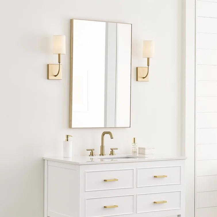 Generation Lighting 4167101-848 Greenwich Vanity, 1-Light 60 Watts, Satin Brass
