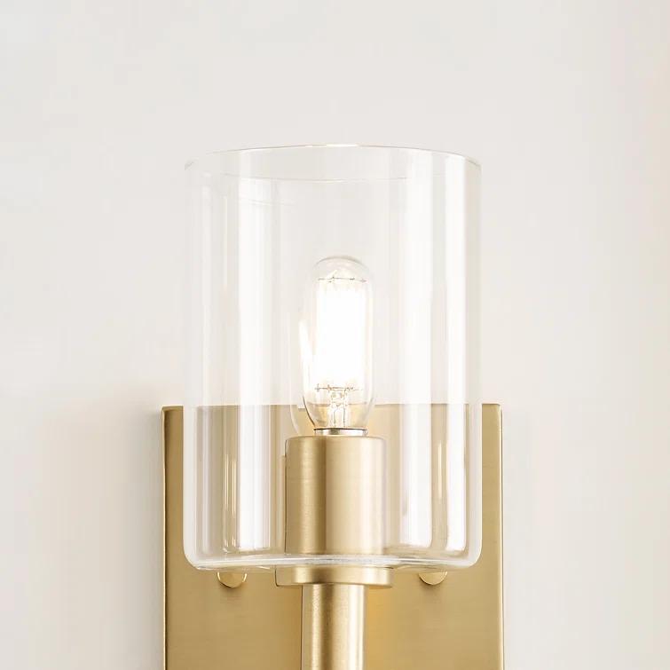 Haines Single Transparent Dimmable Bath Sconce
