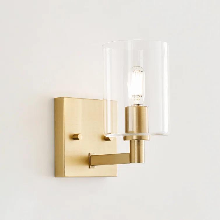 Haines Single Transparent Dimmable Bath Sconce