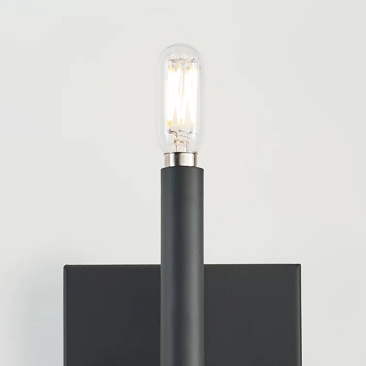 Vector 9'' Midnight Black Dimmable Outdoor Wall Sconce