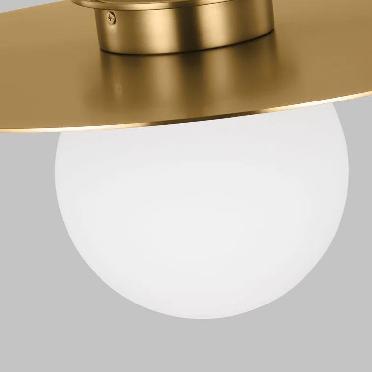 Single Light Glass Flush Mount