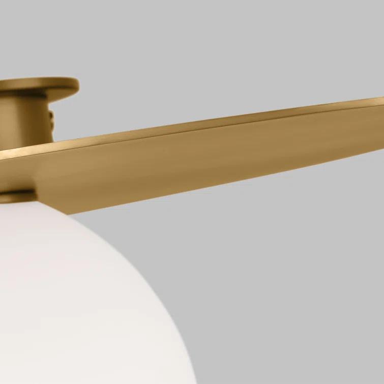 Single Light Glass Flush Mount