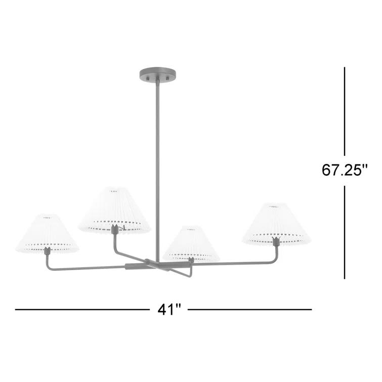 Pearson 4 Light Metal Dimmable Sputnik Chandelier