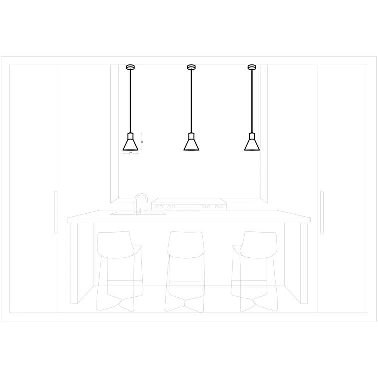 Byers Single Light Metal Dimmable Pendant